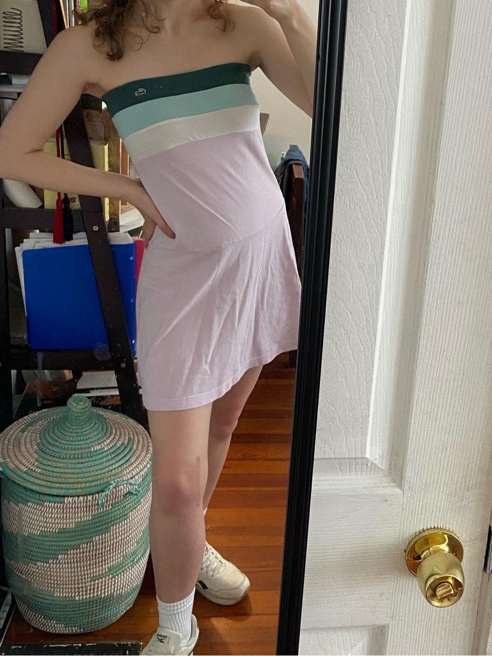 Lacoste Strapless Mini Tennis Dress